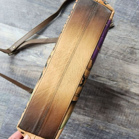 Anuschka S.M.D.C Medium Crossbody Convertible Purse Adjustable Floral Safari - Picture 14 of 16